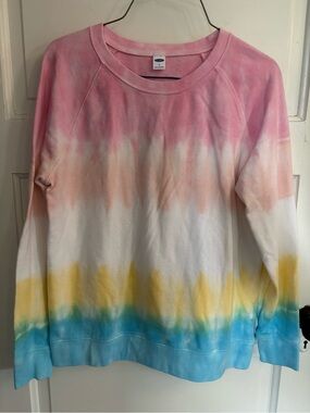Old Navy rainbow tie dye sweatshirt. Small. GUC